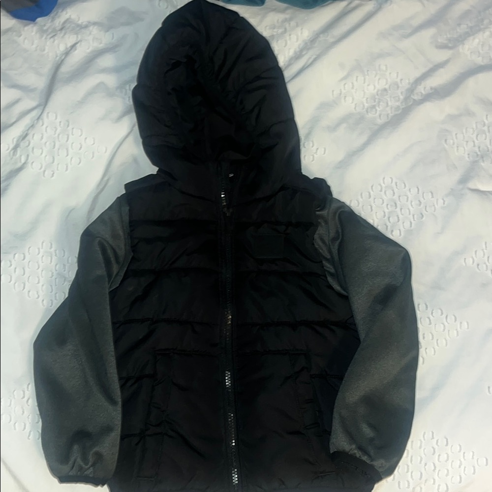 Kids - Under Armour - Black and Gray Hooded Jacket